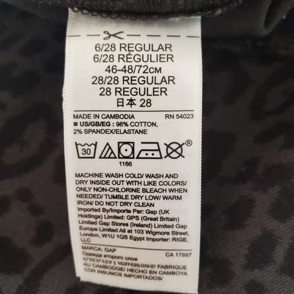 GAP Midrise Leopard Print Legging Jeans - Picture 8 of 8